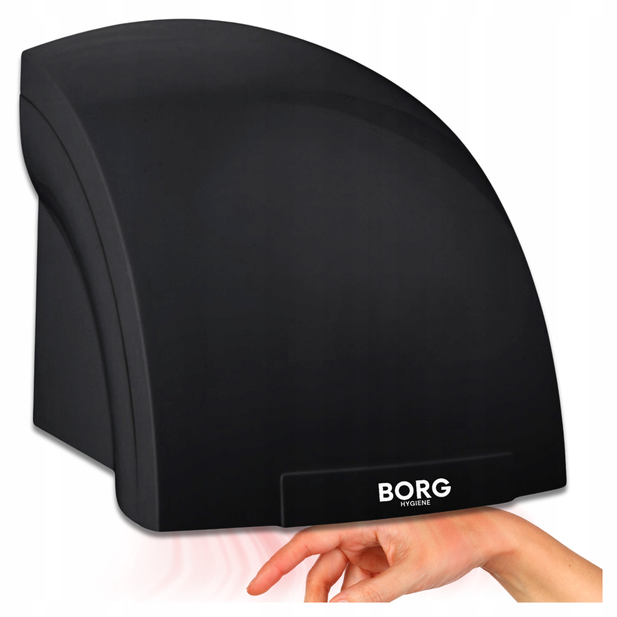 Sušička rukou Automatická bezdotyková 2000W Mocná Černá Mat Tichá Borg