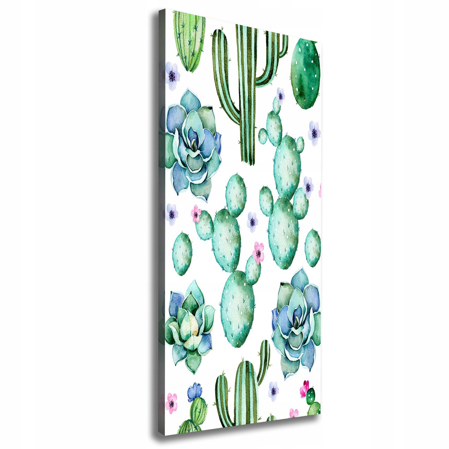 

Nowoczesny obraz canvas na ramie Kaktusy 50x125 cm
