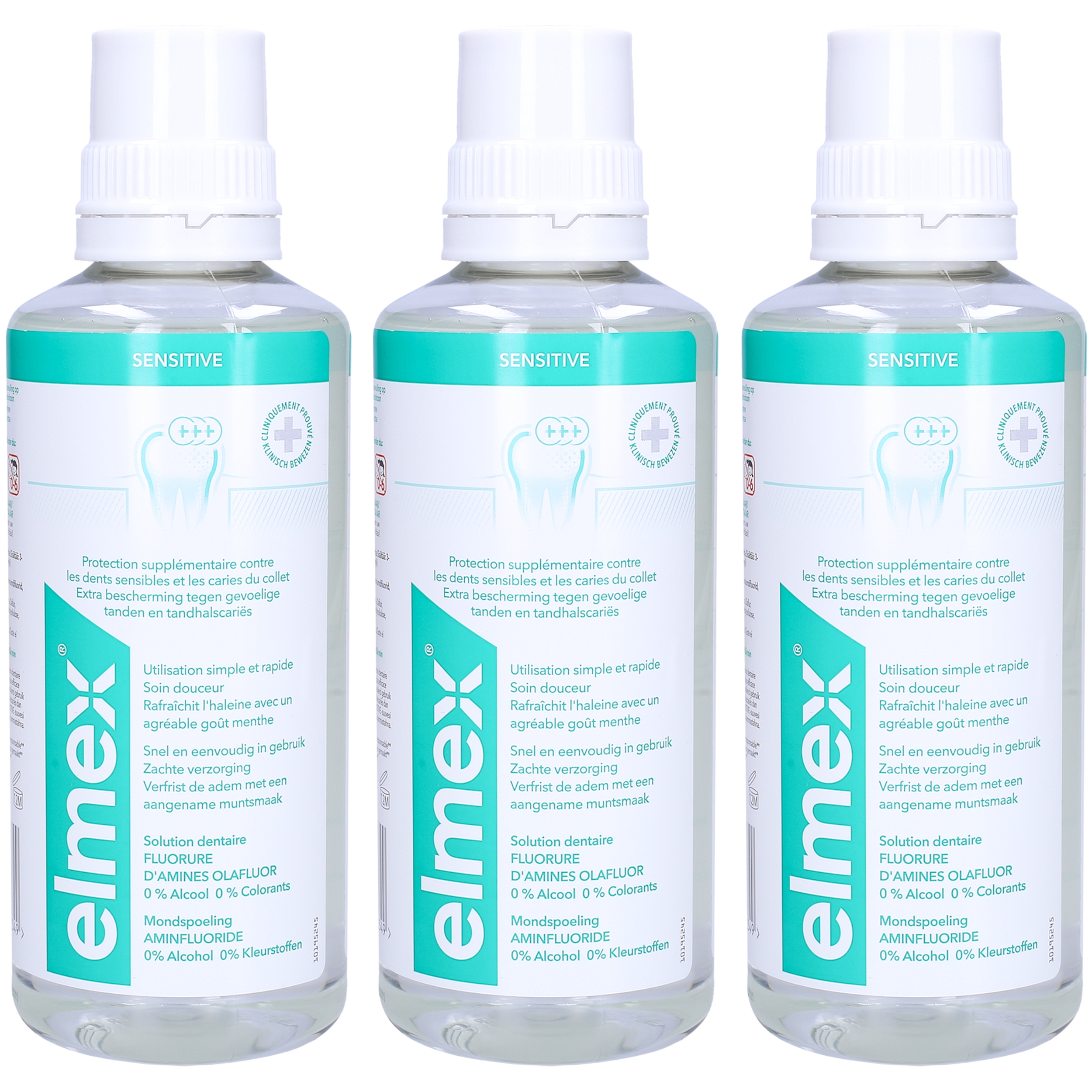 

3x Elmex Sensitive Płyn Do Jamy Ustnej 400ML Nl