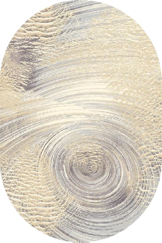 Dywan do salonu 100% wełna kremowy owalny 200x300cm Agnella