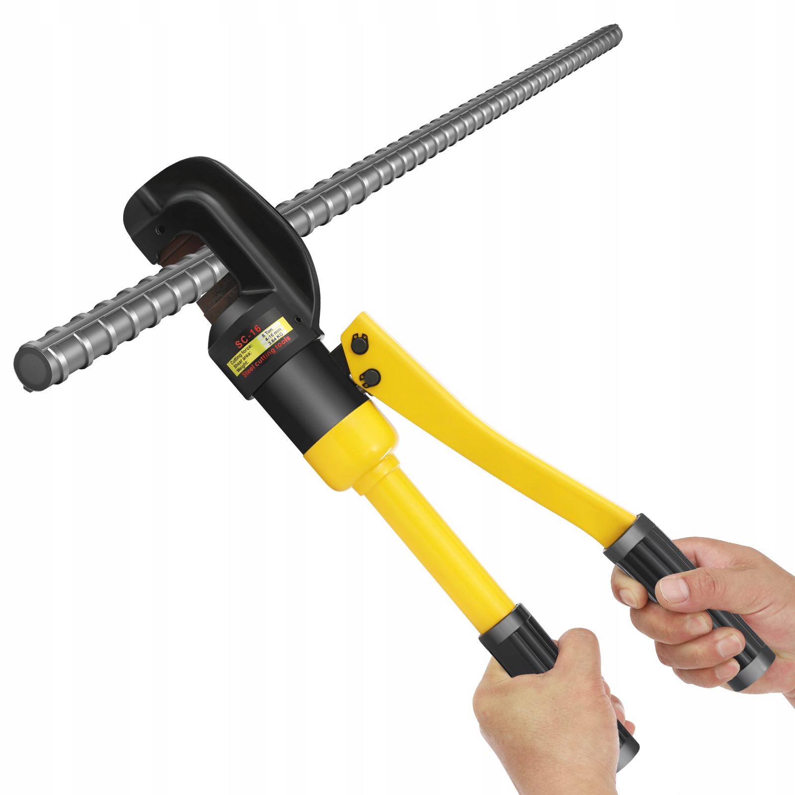 Hydraulické nůžky na betonářskou ocel 4-16 mm, řezná síla 8 tun