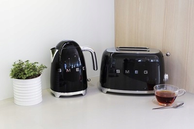 Smeg - Toster na 2 kromki, czarny TSF01BLEU Marka Smeg