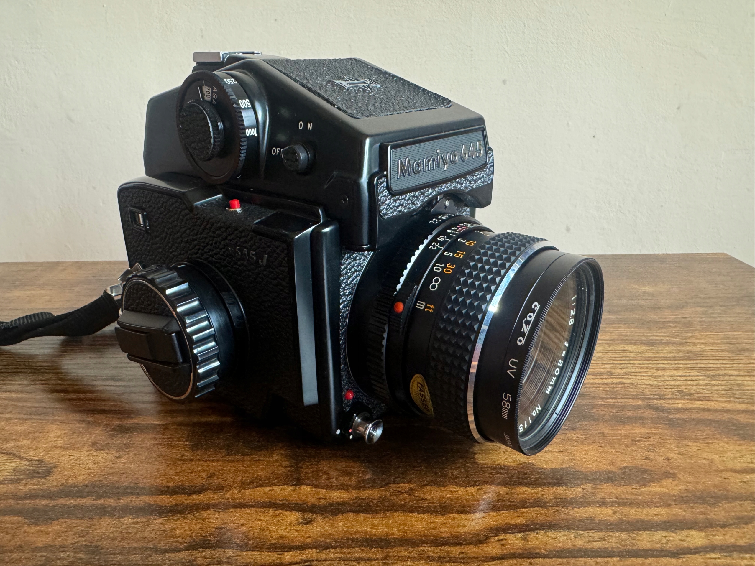 Mamiya M645 J +80/2,8 +210/4 MEGA ZESTAW Stan opakowania brak opakowania