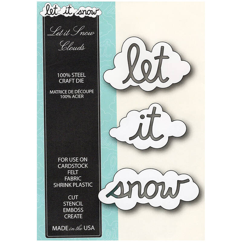 Wykrojnik Memory Box Let it Snow Clouds 99033 chmurki napis