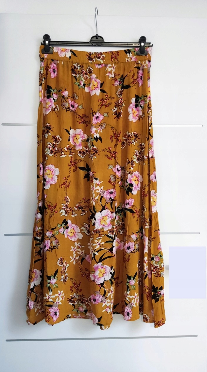 SPÓDNICA MAXI DAMSKA ZWIEWNA BOHO * BRAVE SOUL* L Rozmiar L