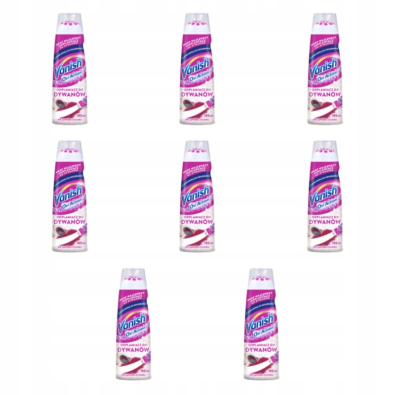 Vanish Oxi Action Přesný odstraňovač skvrn na koberce 195 ml X8