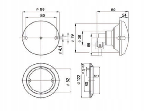Lampa kierunkowskaz Jokon przyczepa kamper Turismu Brand Jokon