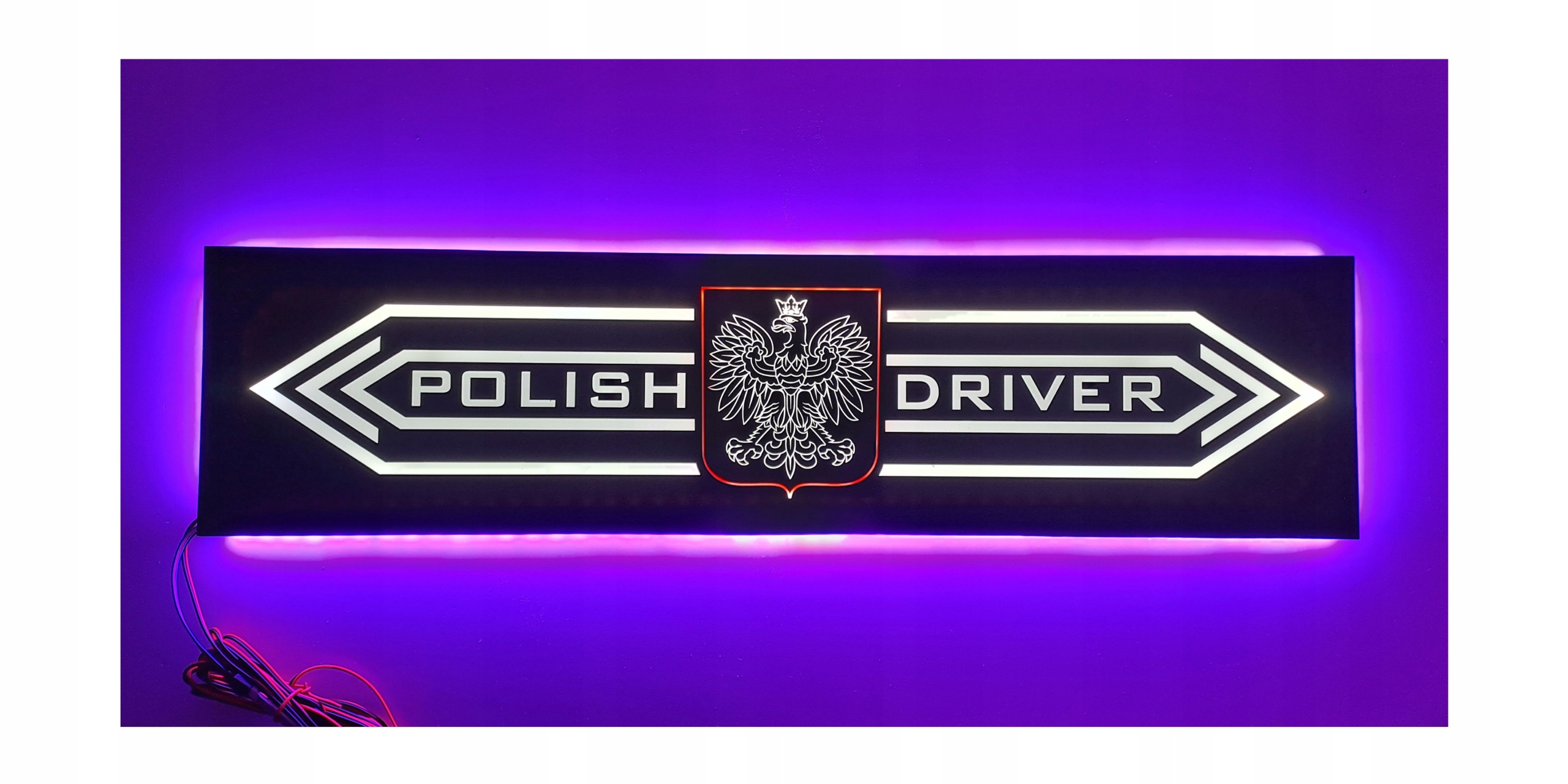 Led tabuľa Polish Driver nad posteľ s podsvietením kabíny Rgb Tir Lkw
