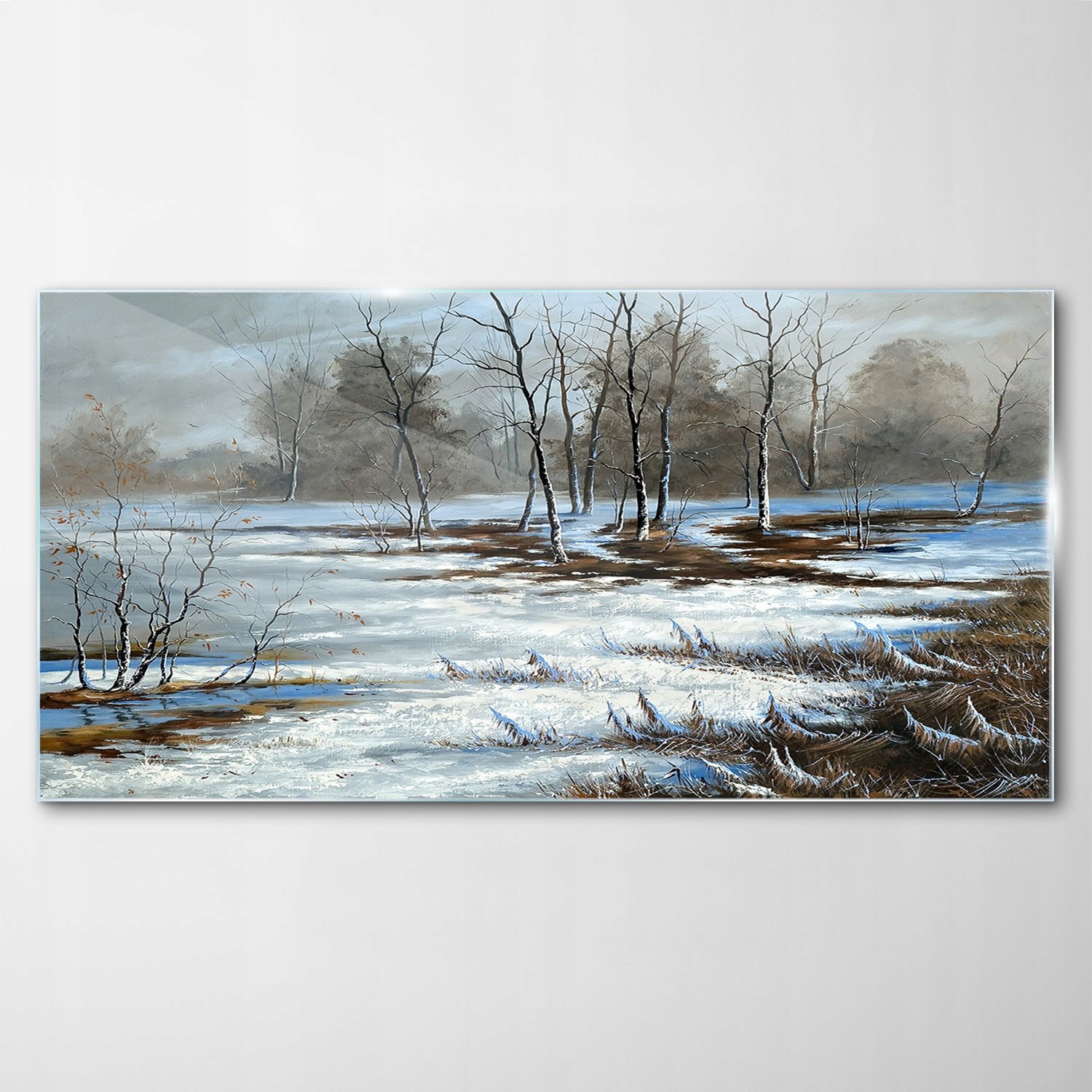 

Obraz na Szkle Dekor Zima Zamarznięty Las 120x60