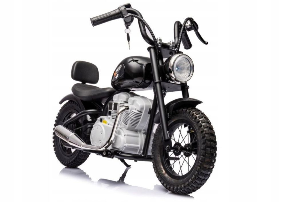 Motocykl na akumulator A9902 36V czarny pojazd elektryczny dla dzieci