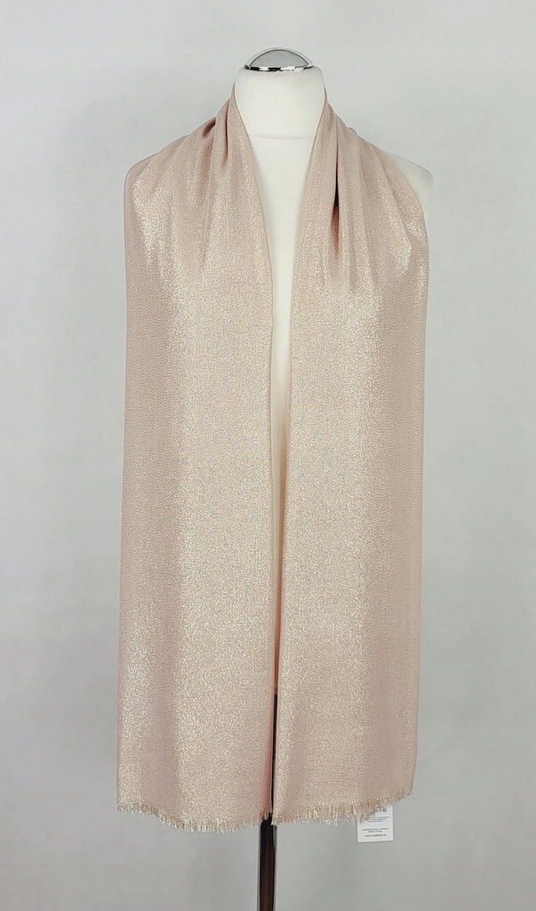 1 Elegancki SZAL na sukienkę RÓŻ ZŁOCONY Marka inna