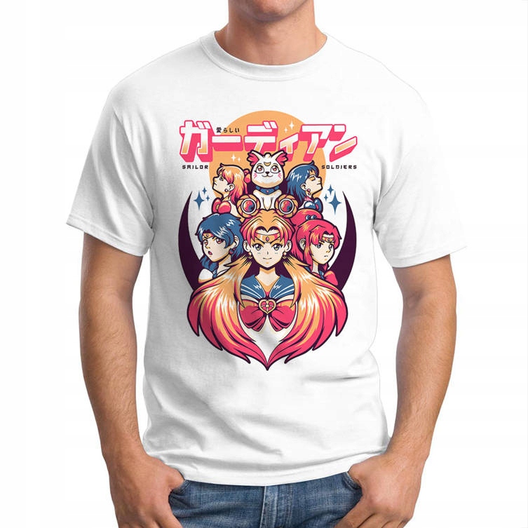 

Koszulka Męska Anime Sailor Moon White L