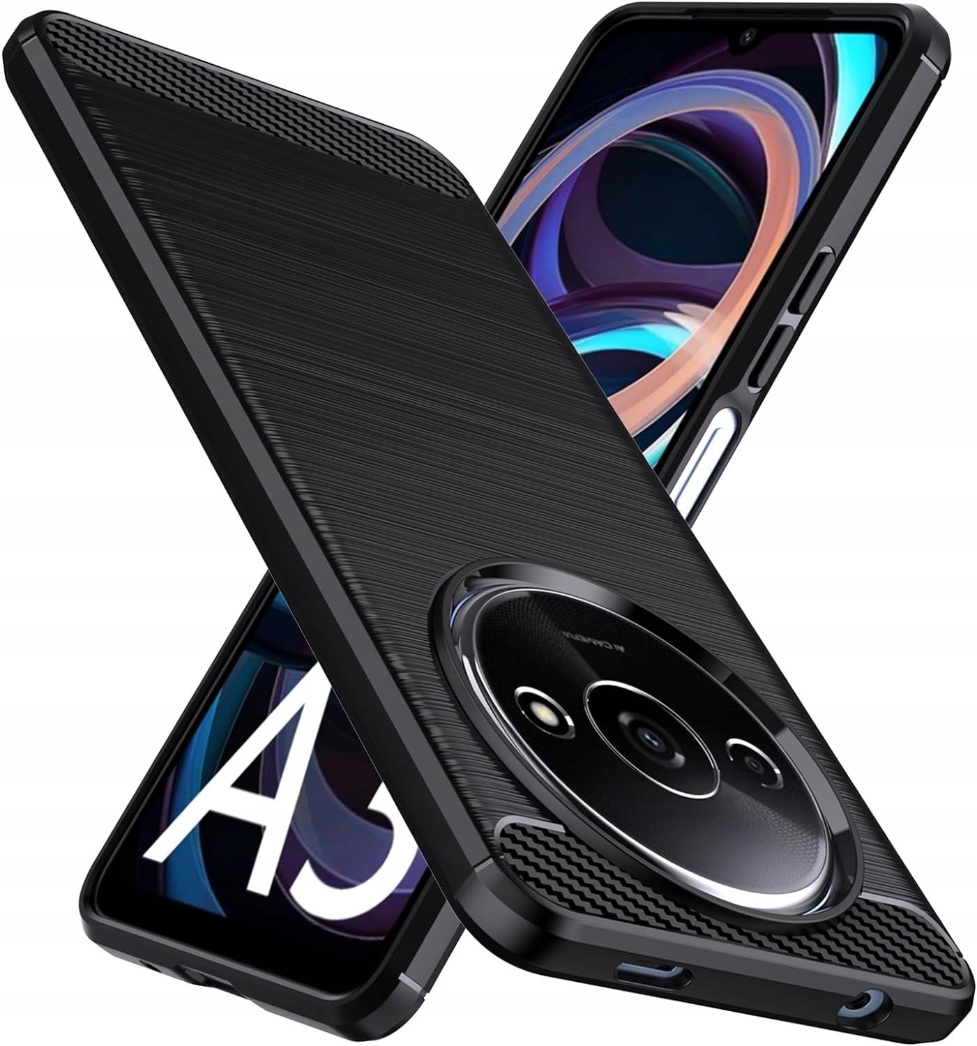 Etui do Xiaomi Redmi A3 Plecki Karbon Pancerny Case Pokrowiec Ochronny