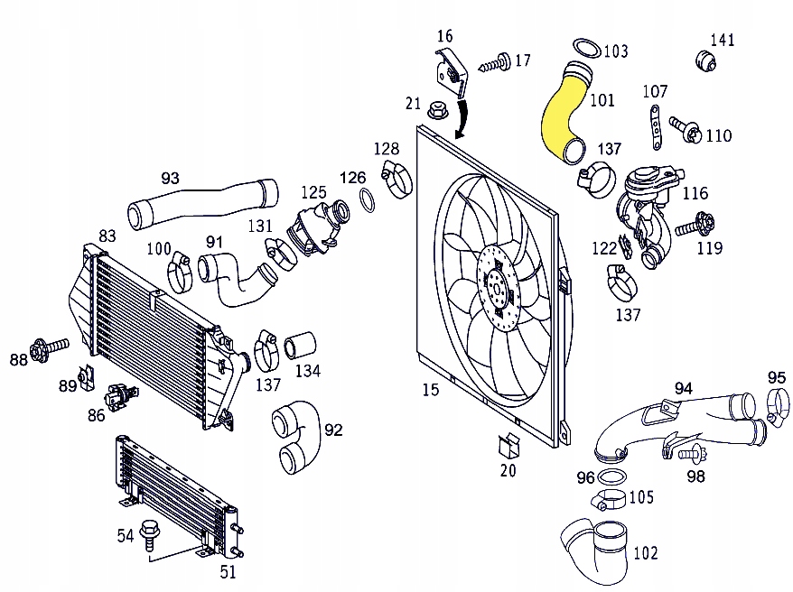 TURBO WAZ RURA MERCEDES M KLASA W163 ML270 2 7 CDI Part manufacturer other