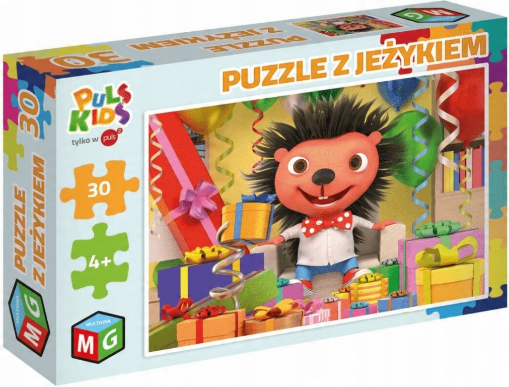 

Puzzle Z Jeżykiem 30 Elementów Urodziny 4+