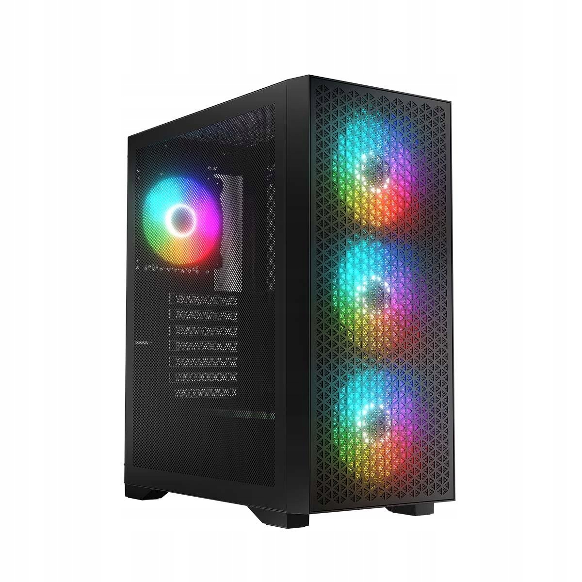 Logic Dart Pro Počítačová Skříň MIDI Argb Usb 3.0 X2 Usb-c X1 Pro Počítač Černé