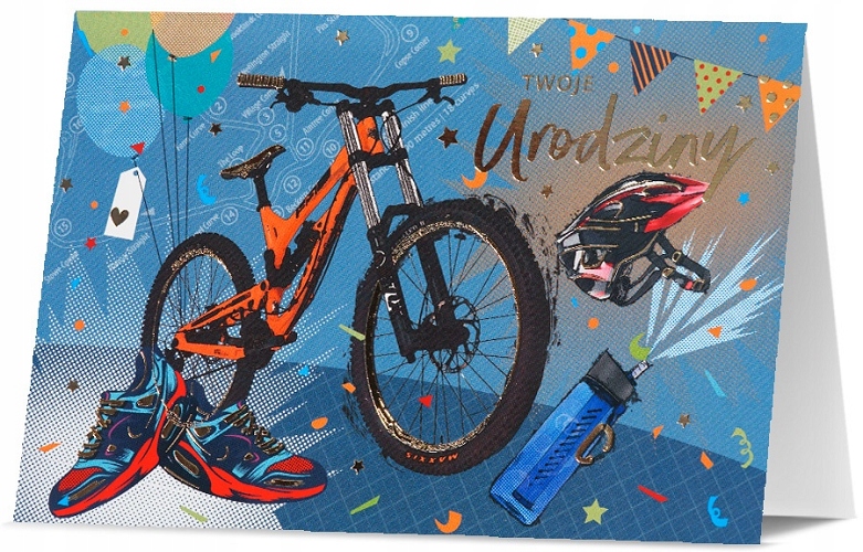 

Kartka Urodzinowa dla rowerzysty Premium H2809