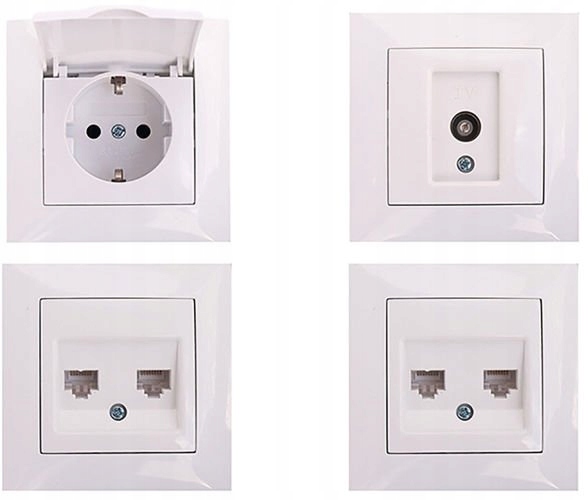 WESA LC-48 RAMKA PODWÓJNA POZIOMA / PIONOWA Typ gniazda Gniazdo