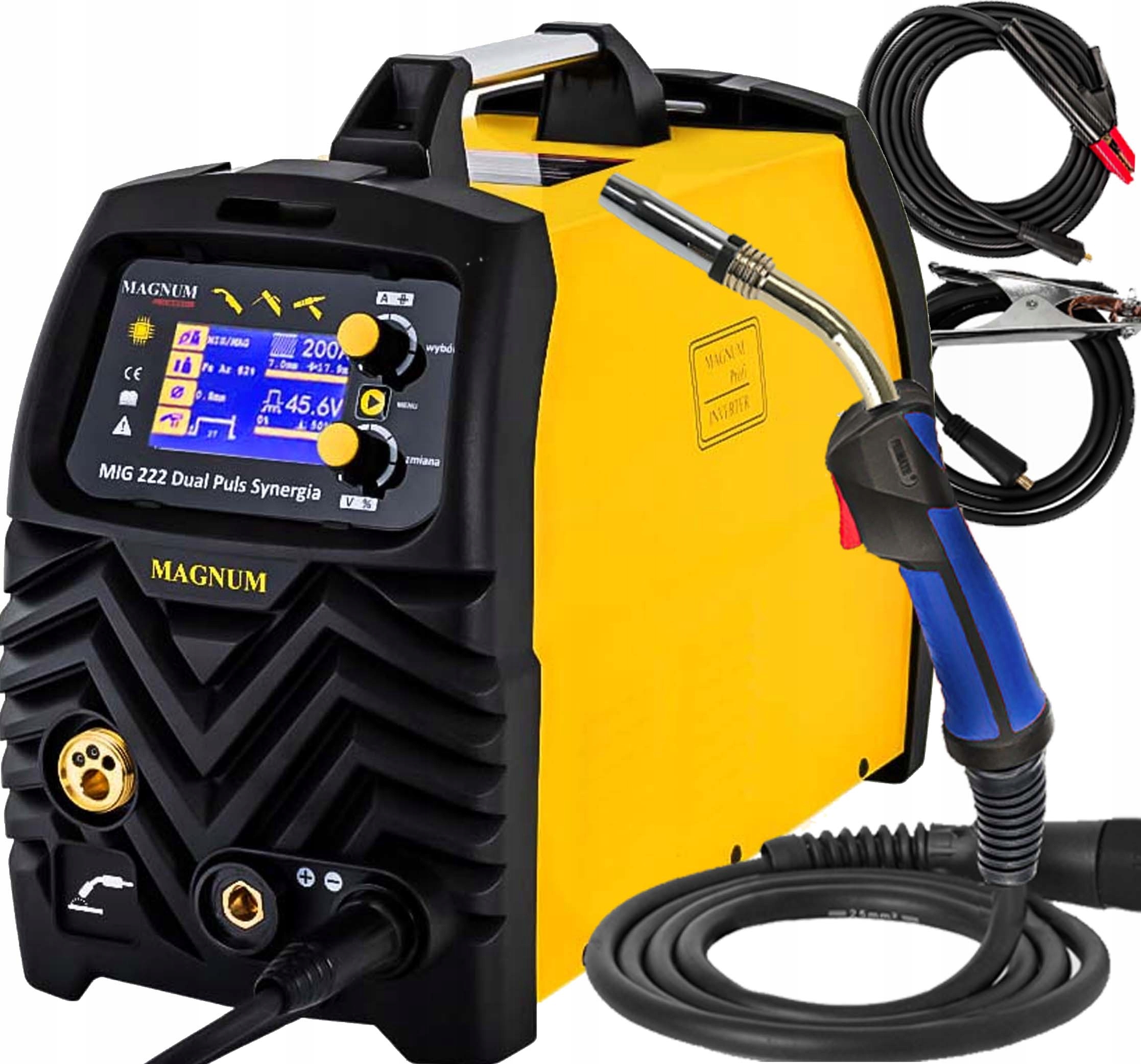 MIGOMAT MAGNUM 222 ПОДВІЙНИЙ ІМПУЛЬСНИЙ СИНЕРГІЯ ДЛЯ АЛЮМІНІЮ
