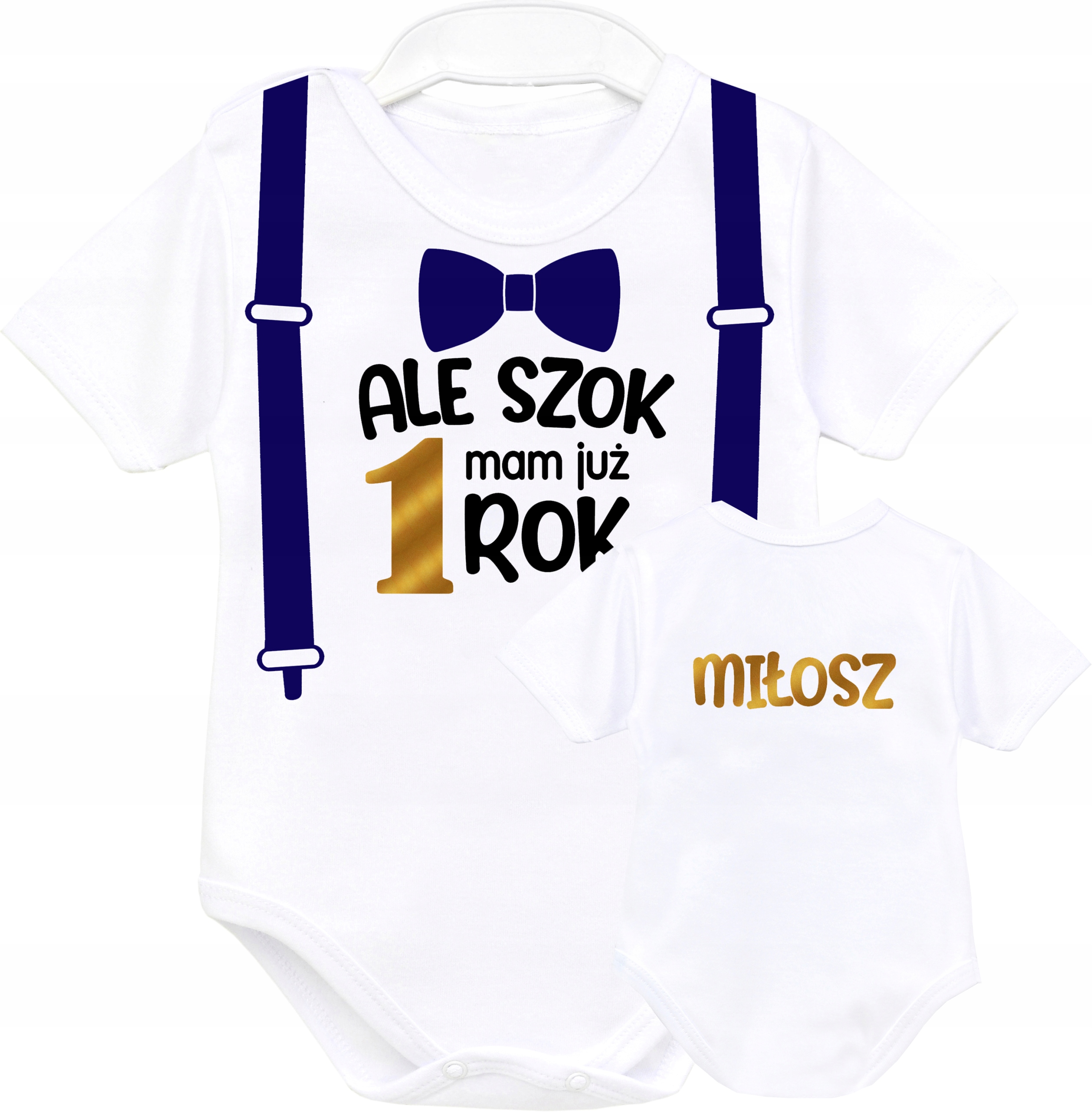 

Body kr rękaw Urodziny Ale Szok Mam Już Rok r. 92