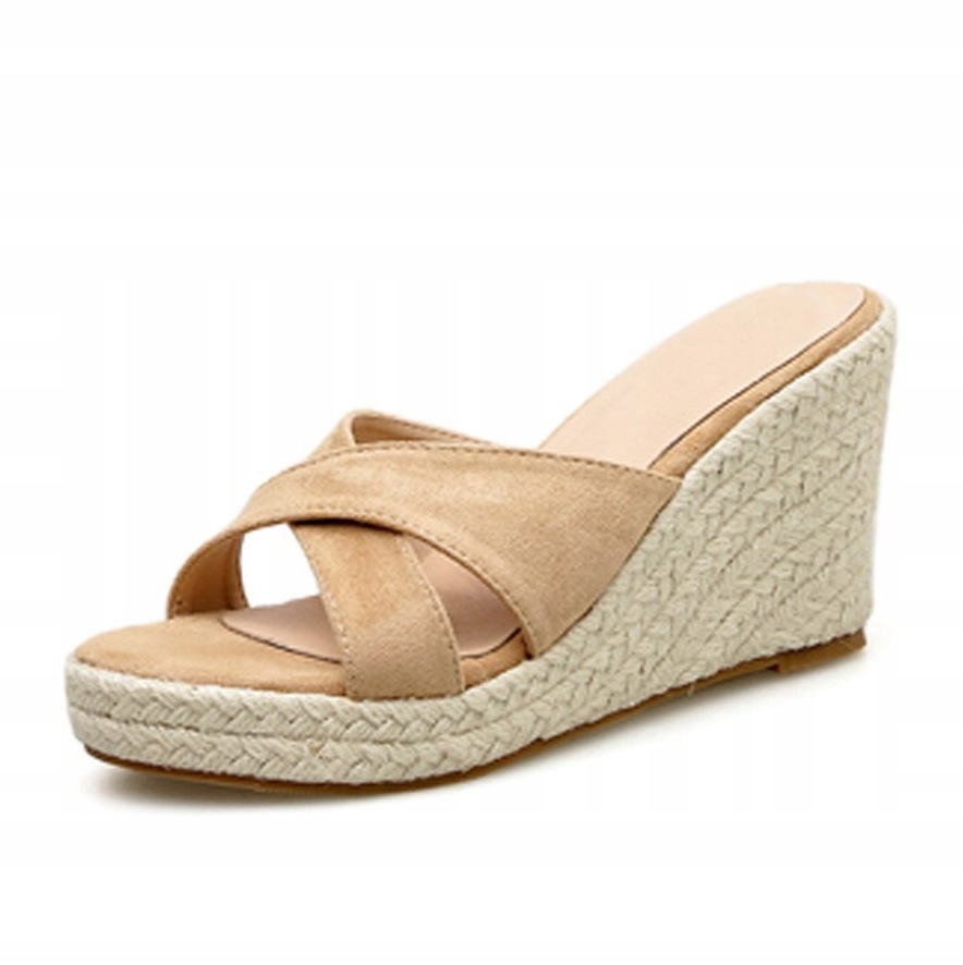 

Klapki Na Koturnie Espadryle Alladies AS7501