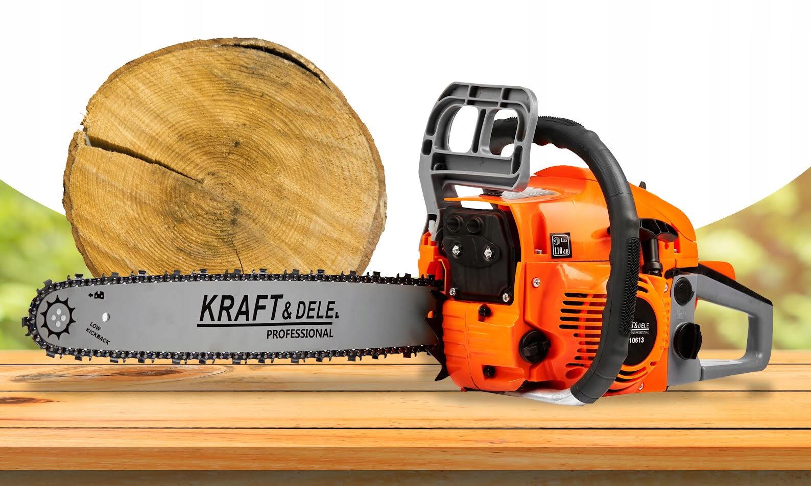 PIŁA SPALINOWA PILARKA ŁAŃCUCHOWA 5,9 KM 58CM3 2 X PROWADNICA 2 X ŁAŃCUCH Marka Kraft&Dale