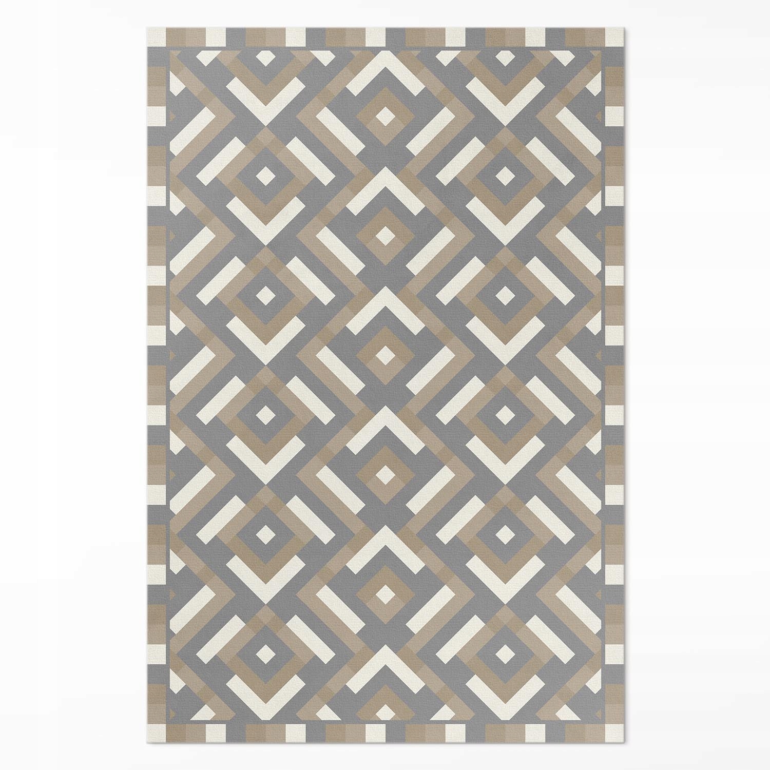 Dekoratívny vinylový koberec Geometria pravidelný vzor vintage boho 100 x 150 cm