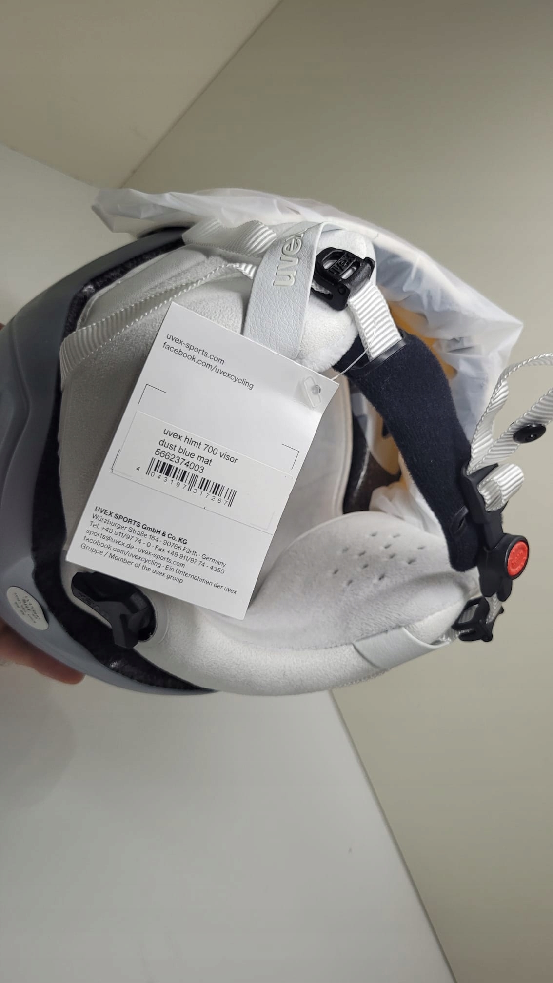 Kask Uvex HLMT 700 Visor dust blue mat 52-55cm Rozmiar S