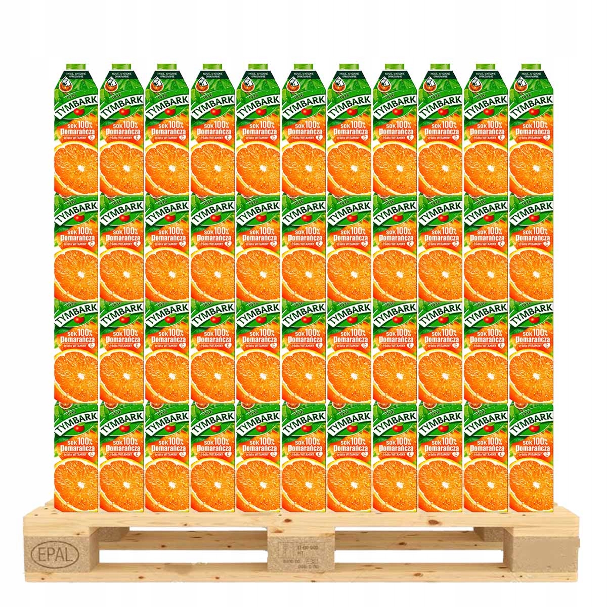 Tymbark Sok 100% pomarańcza 1 l x 840 sztuk