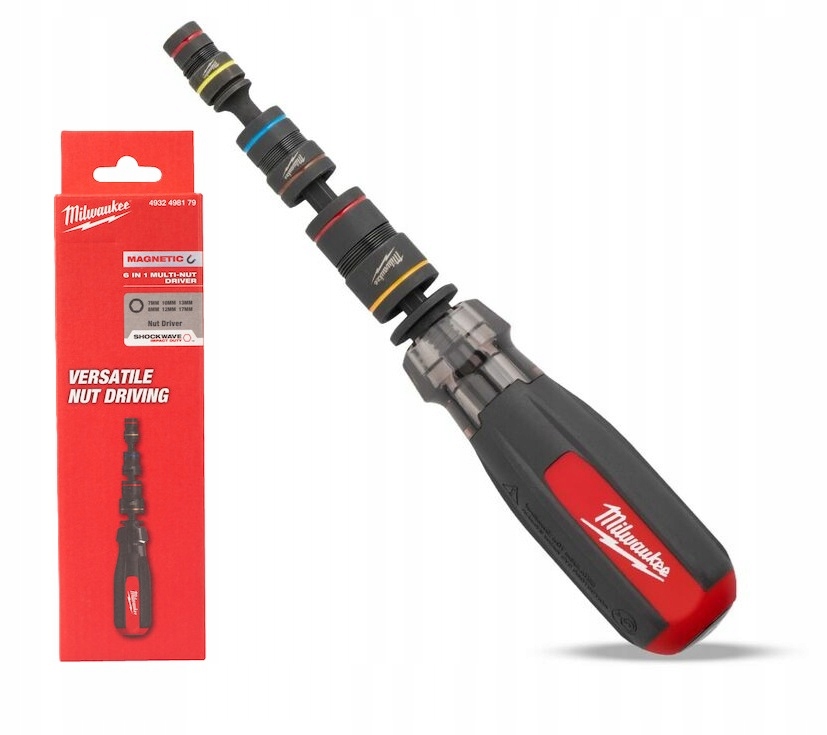Milwaukee 4932498179 wkrętak nasadowy udarowy 6w1 7-17mm