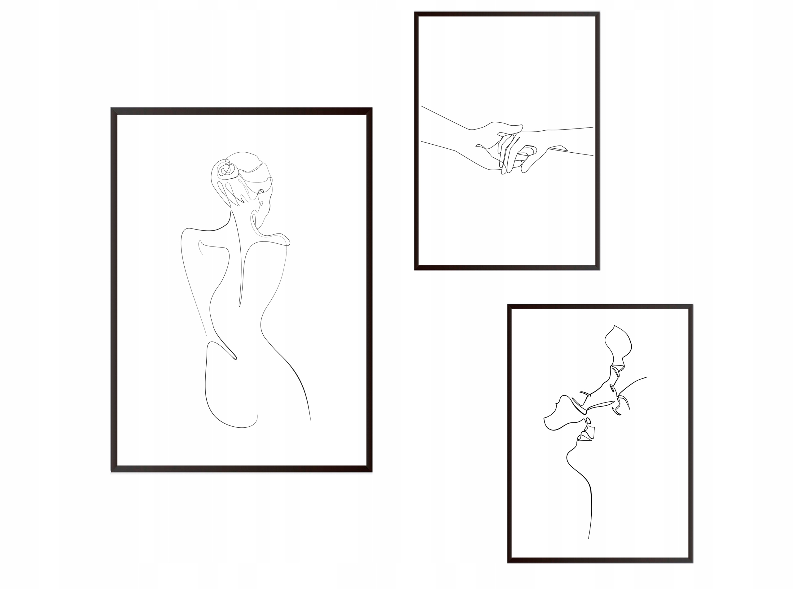 

Zestaw 3 Obrazki Plakaty Wybór Jedna Linia Lineart