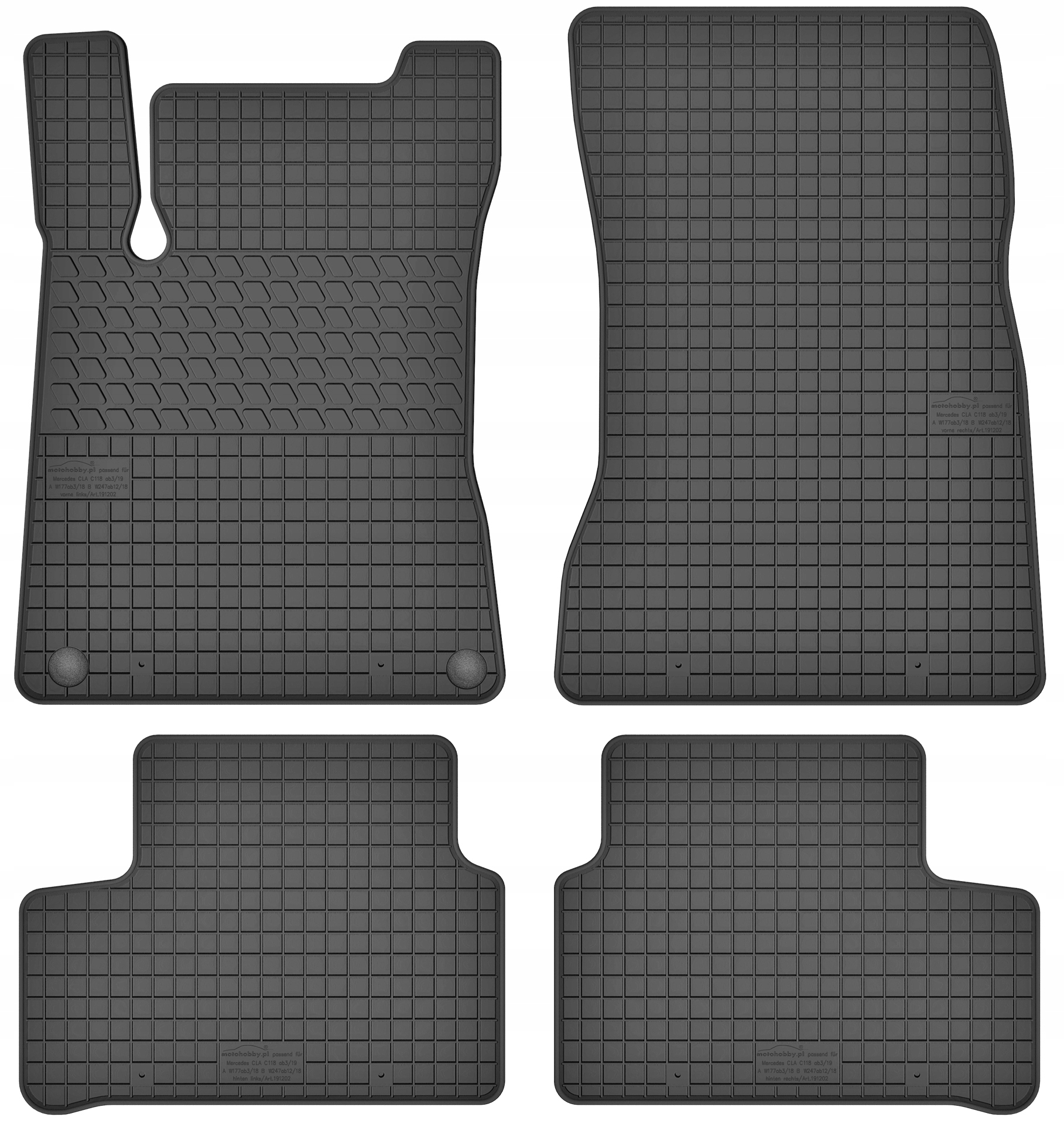 

Mercedes A W177 od 18 Dywaniki Samochodowe Gumowe