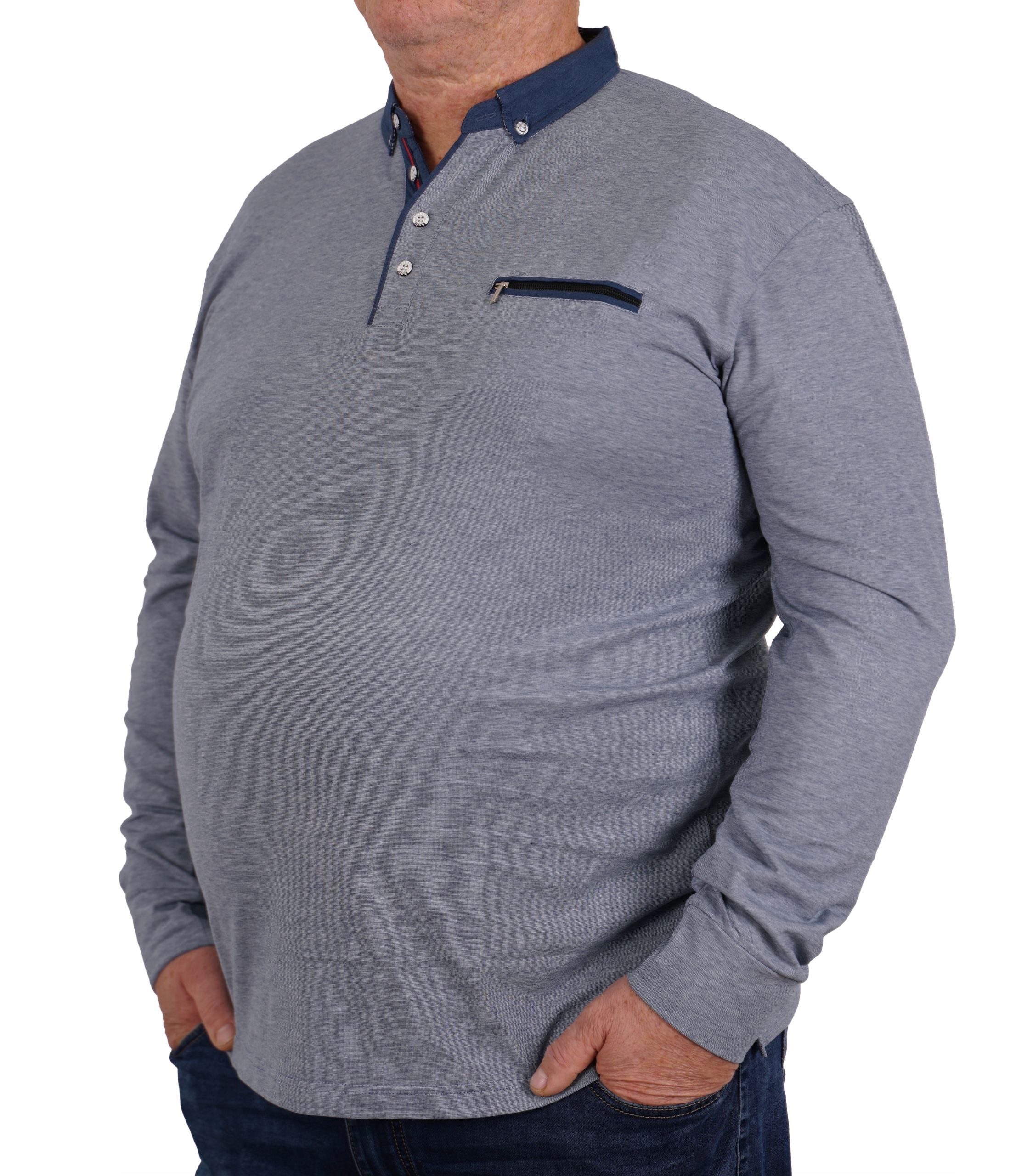 

Polo Koszulka Na Długi Rękaw Kołnierzyk Duży 4XL