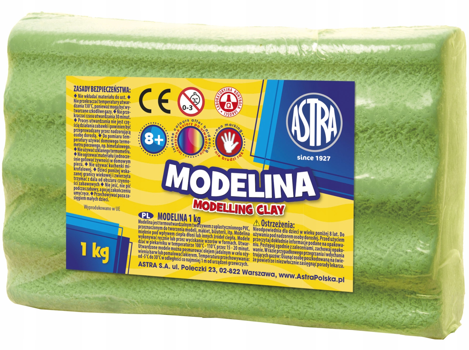 Astra MODELINA ZIELONA JASNA 1kg POLSKI produkt