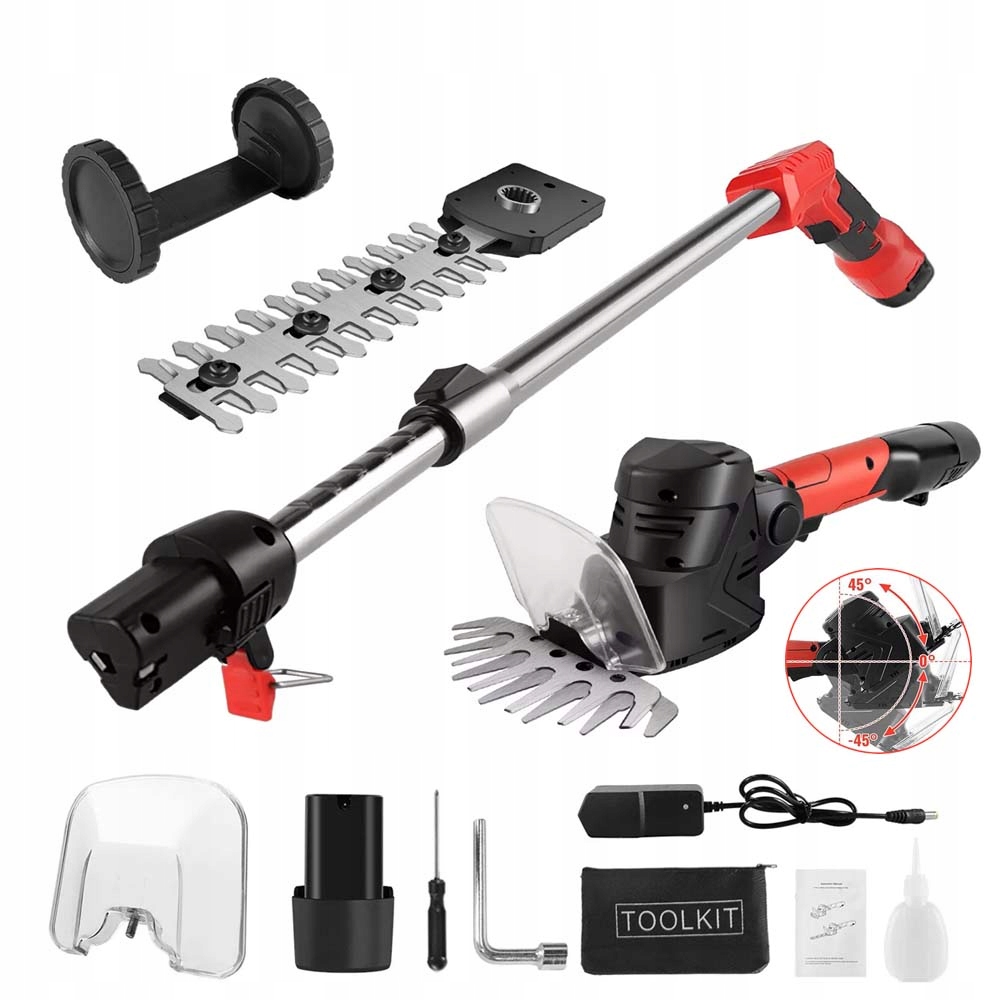 Akumulátorové Trávy Na Živý Plot Zahradní nůžky Na Keře 300 W 2 Čepele