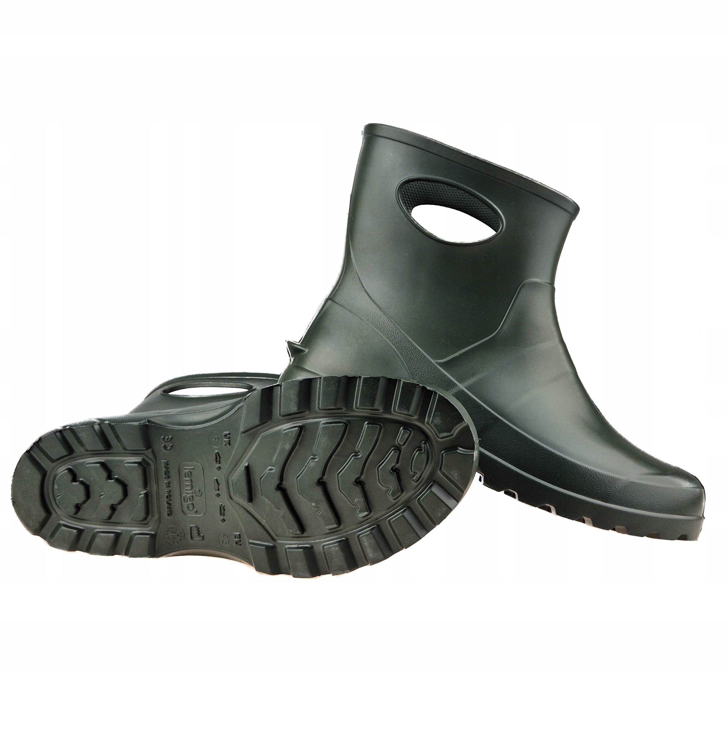 KALOSZE PIANKOWE GREEN K7 GARDEN 753 MĘSKIE NISKIE Gumowce KHAKI EVA roz 47 Płeć mężczyzna