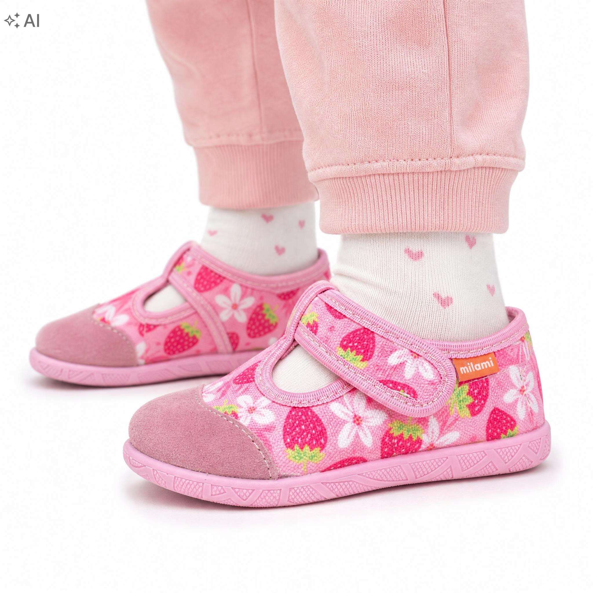 Kapcie, buty dziecięce Milami 112-BR-15-PINK
