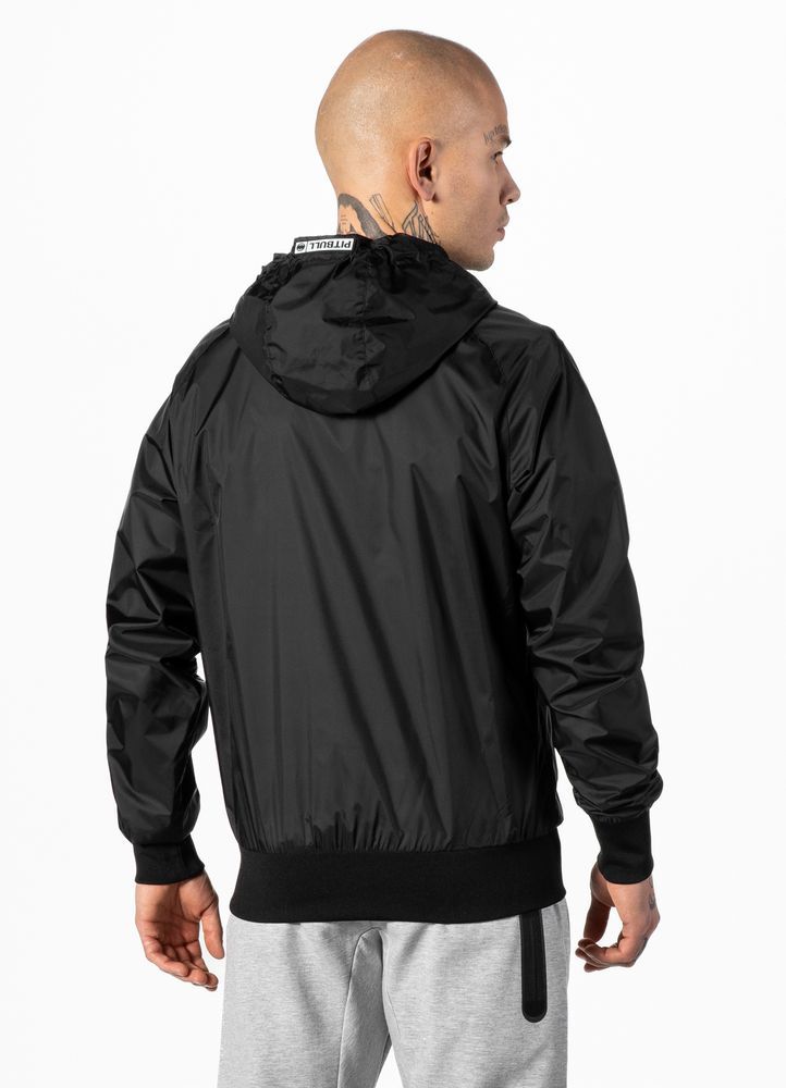 Męska Kurtka z kapturem Pitbull Athletic Logo wiosenna wiatrówka Rozmiar L