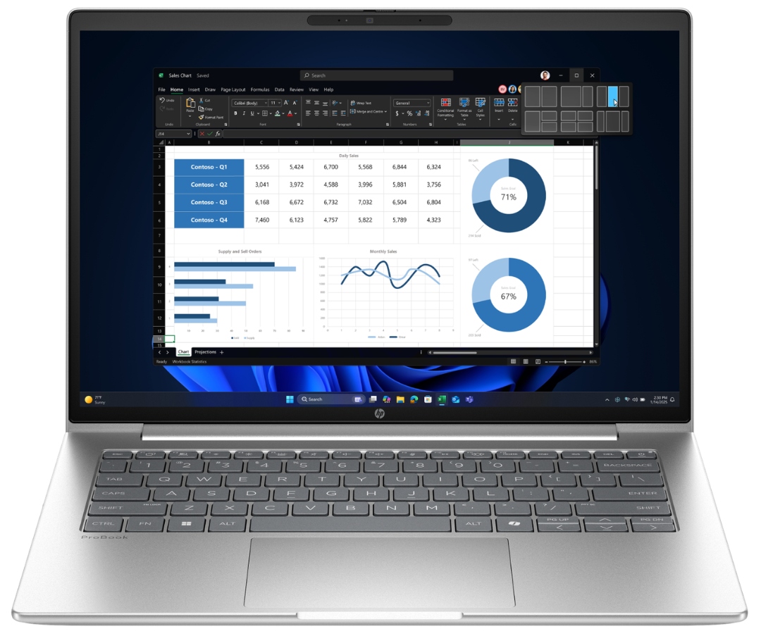 Notebook Hp ProBook 4 G1iR i5 16GB 512GB Ssd Ips 14 Win11 Pro