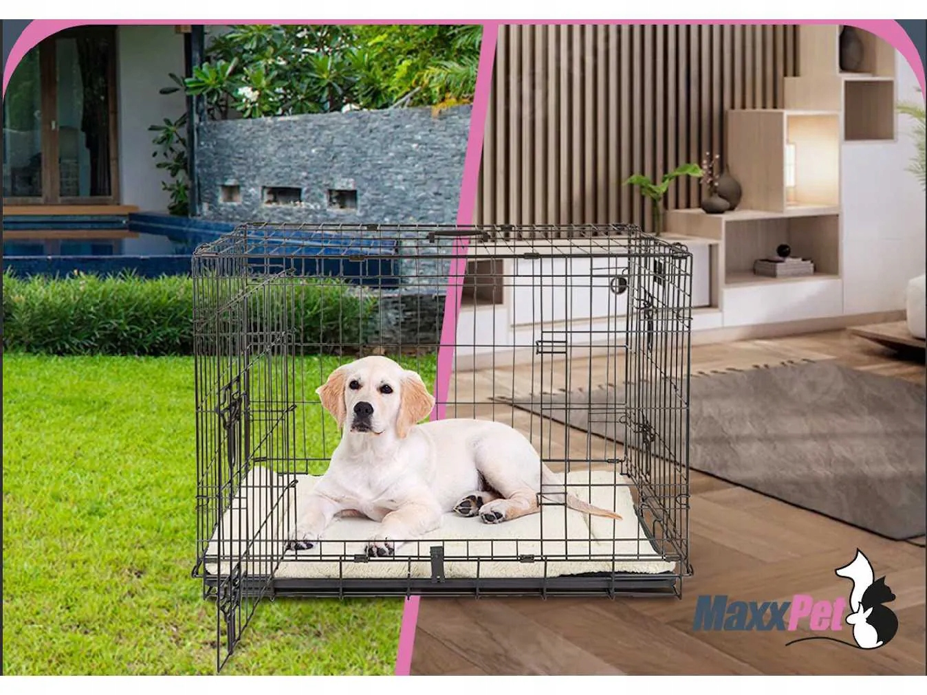 Levně Klec pro psa MaxxPet s mřížkou