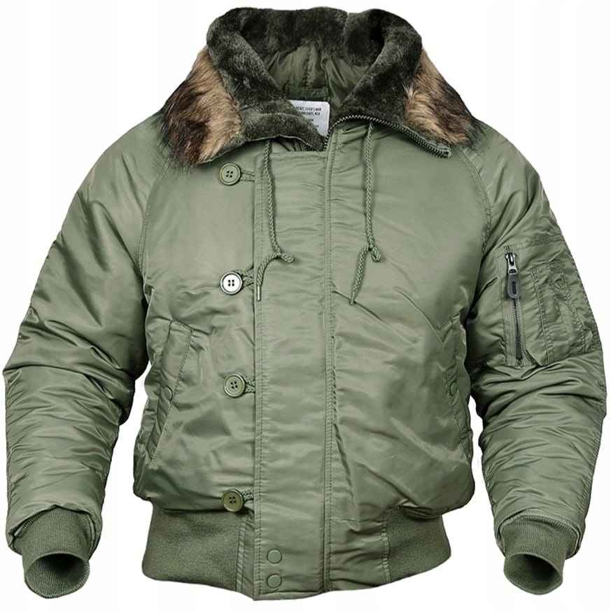 Vojenská pilotní bunda Flek Flyers Mil-Tec Flight Jacket N2B Olive M