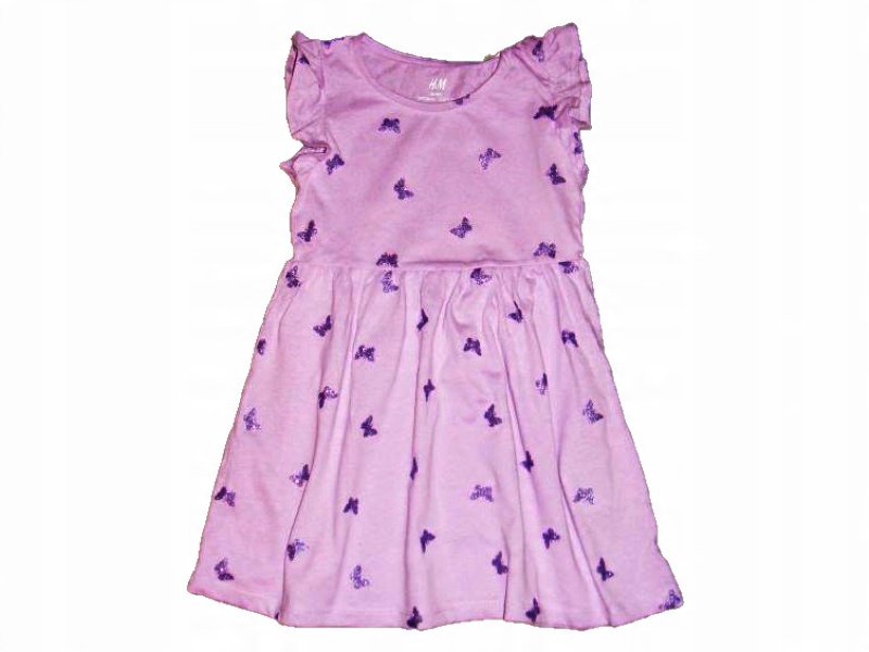 

Nowa H&m sukienka Motylki fioletowa 122/128