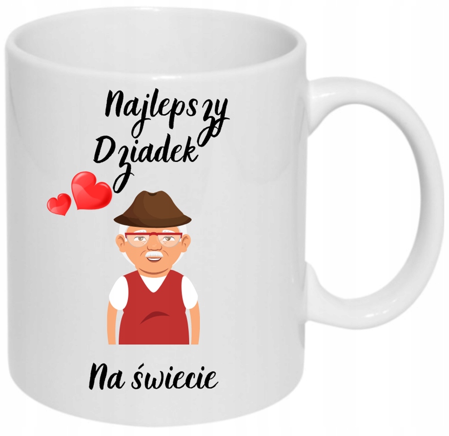 KUBEK NA DZIEŃ BABCI i DZIADKA, BABCIA, DZIADEK