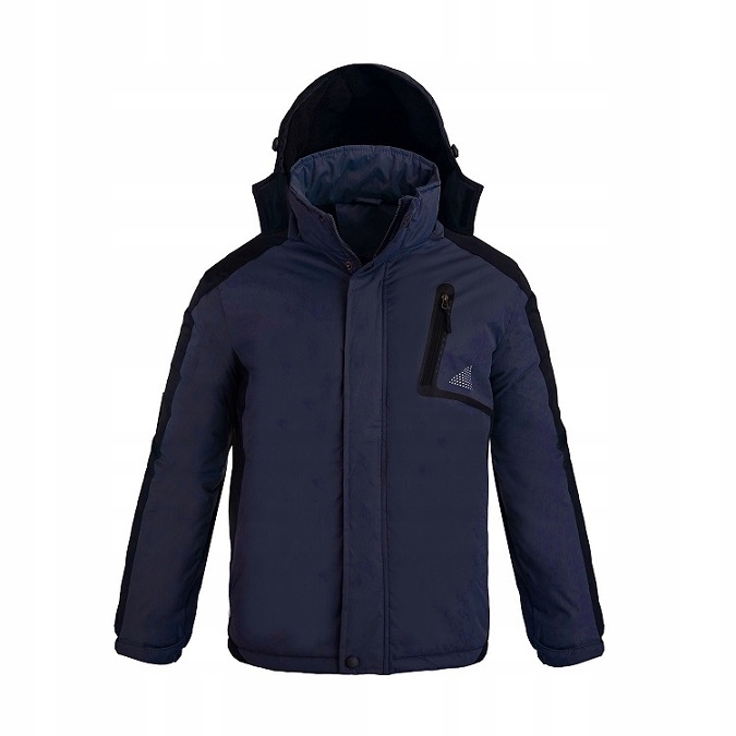 Zimní Bunda Zateplená Fleecem Alper Navy XXXL