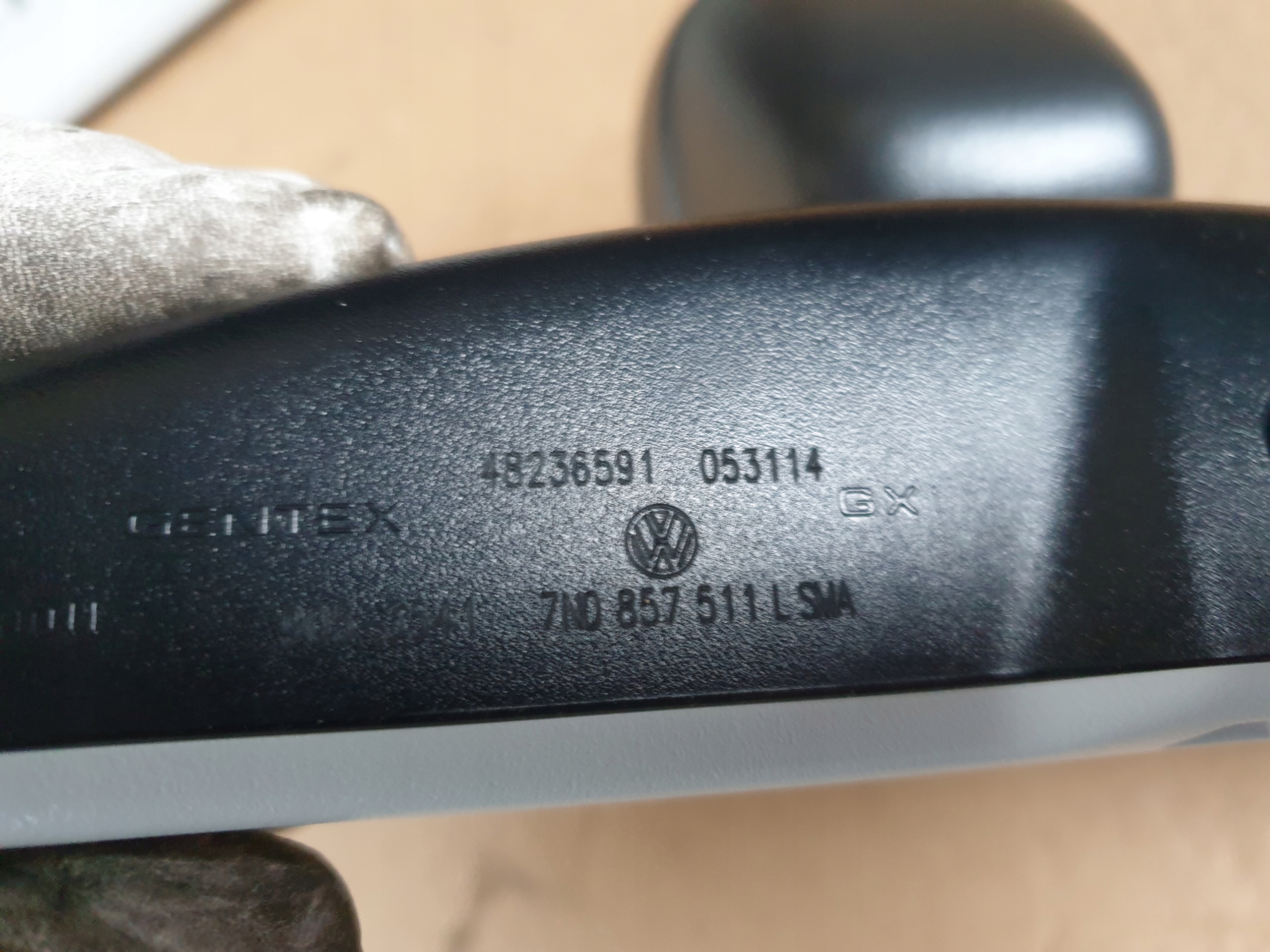 rear-view mirror VW SEAT SKODA 7N0857511L