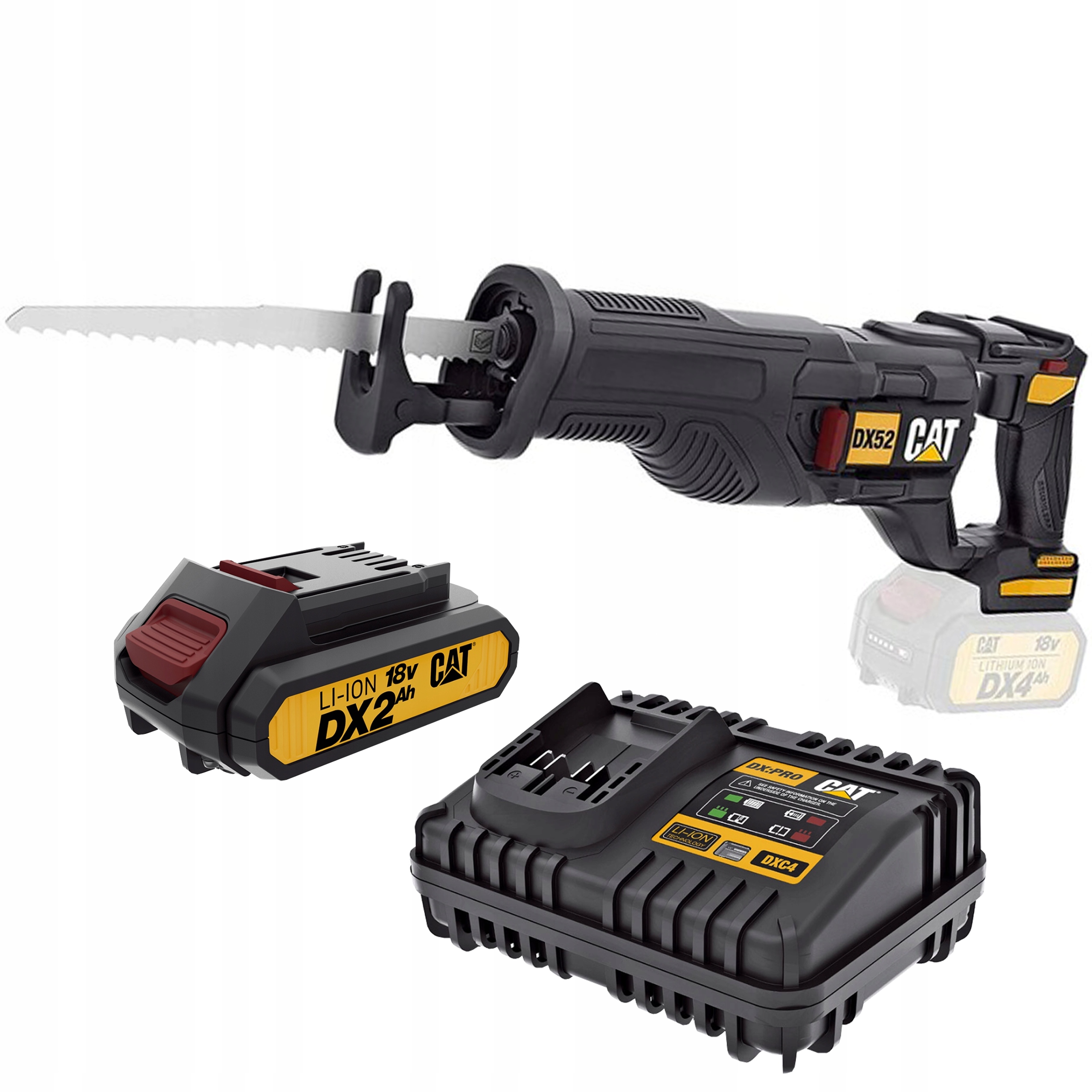 Piła szablasta Cat DX52B Akumulator Ładowarka