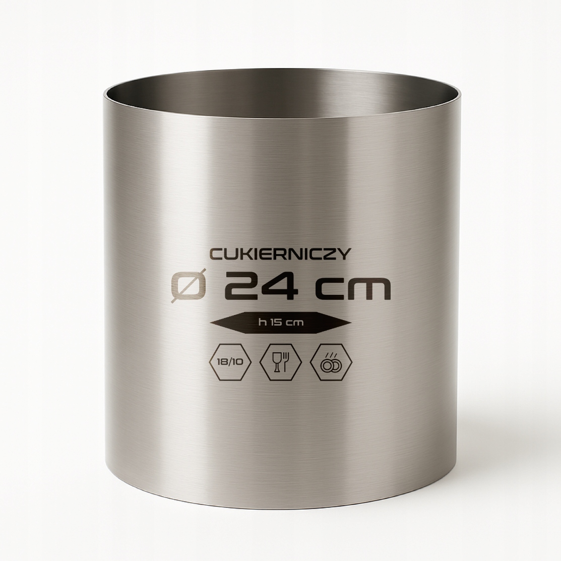 Levně Forma kulatý o délce 24 cm, h15 cm, ocel 18/10