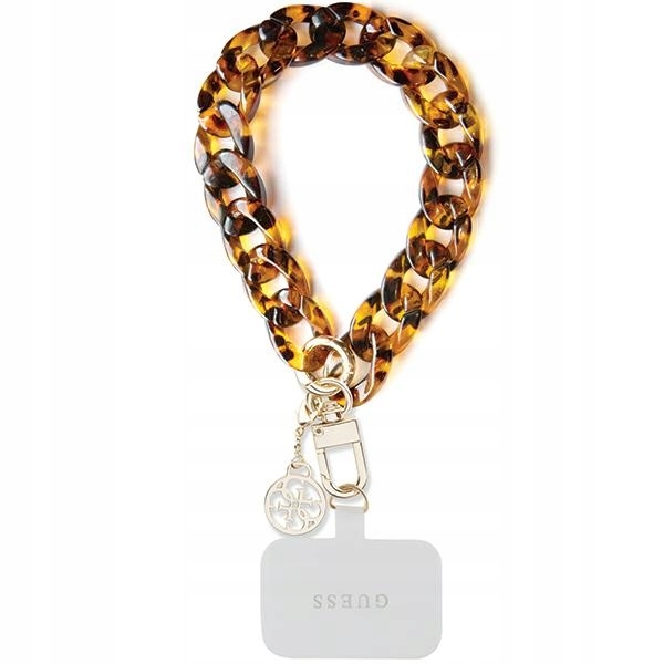 Zawieszka Guess Acrylic 4G Charm brązowa Guess