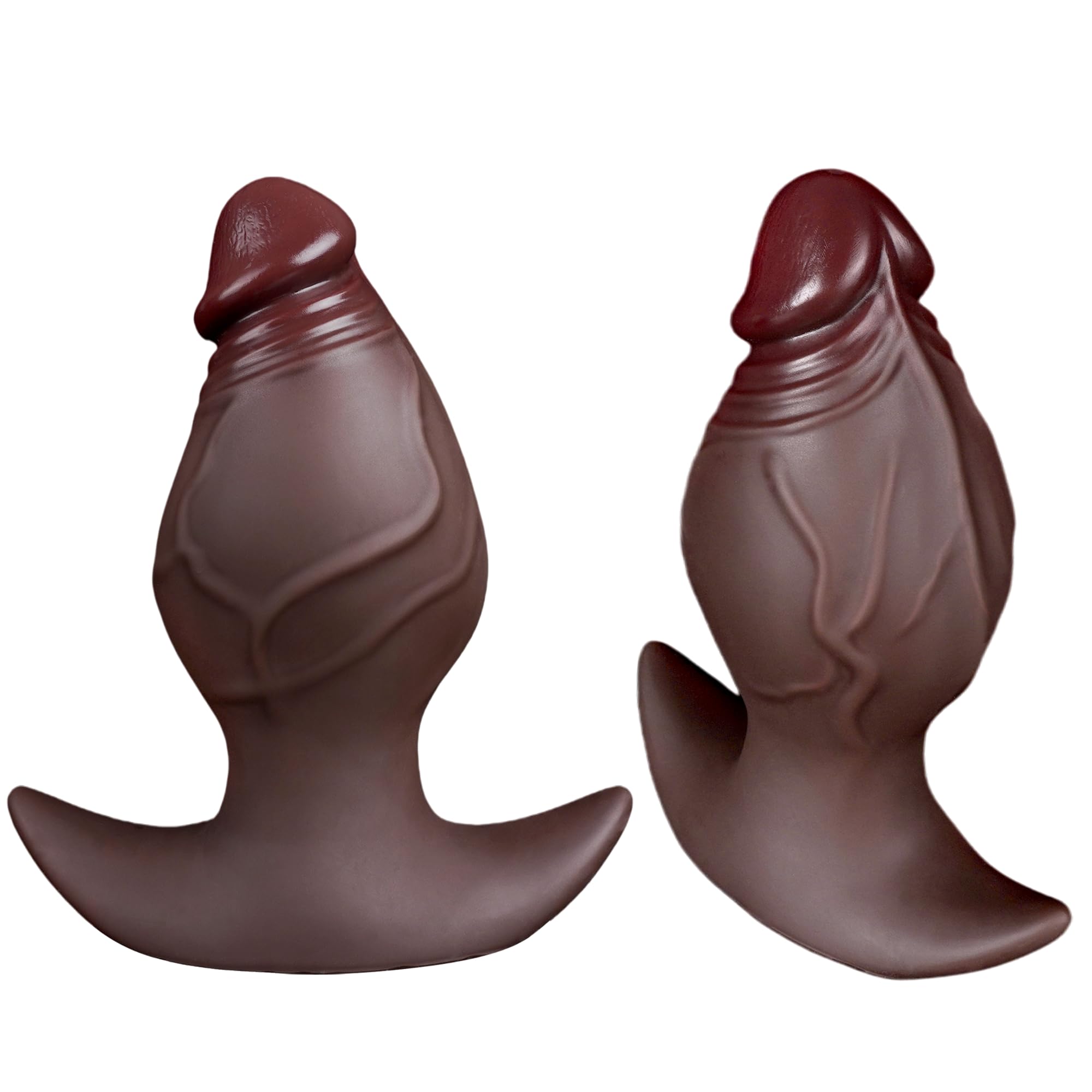 Silikonowy Czarny Korek Analny 8cm Dildo Trener XXL — miniatura 8