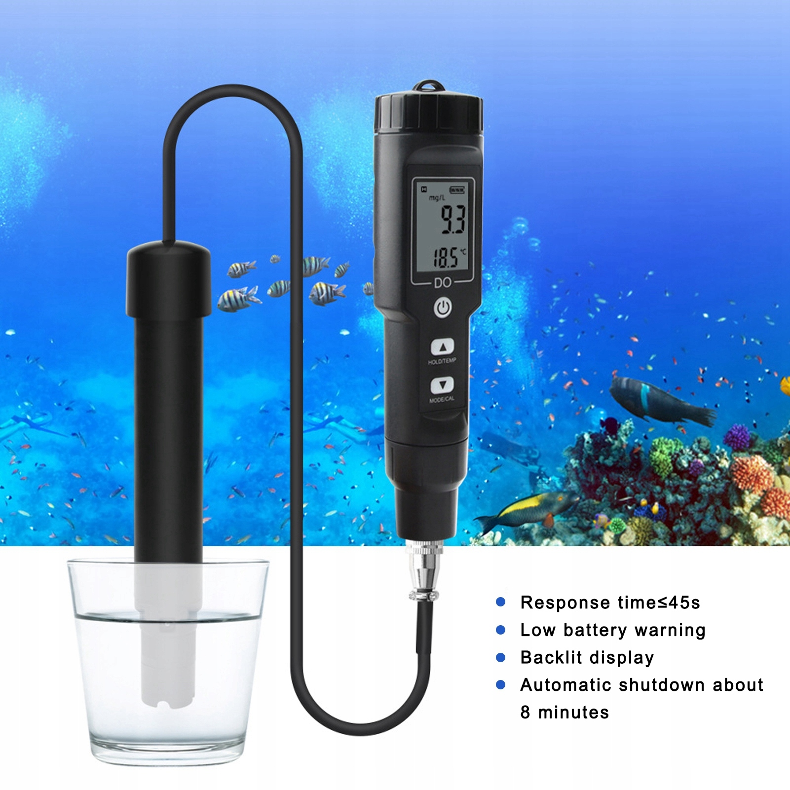 Cyfrowy miernik rozpuszczonego tlenu Tester Kod producenta 3111200275111